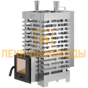 Печь для бани ASTON 20 INOX стекло "АКВА "